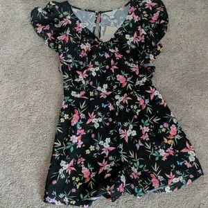 Floral dressy romper